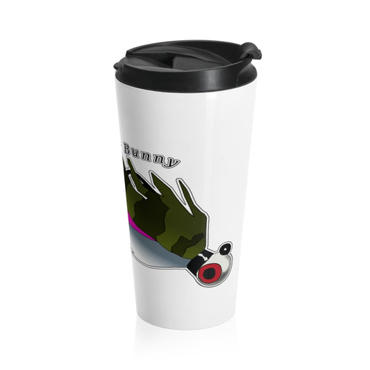 Rainbow Sparle Bunny Stainless Steel Travel Mug