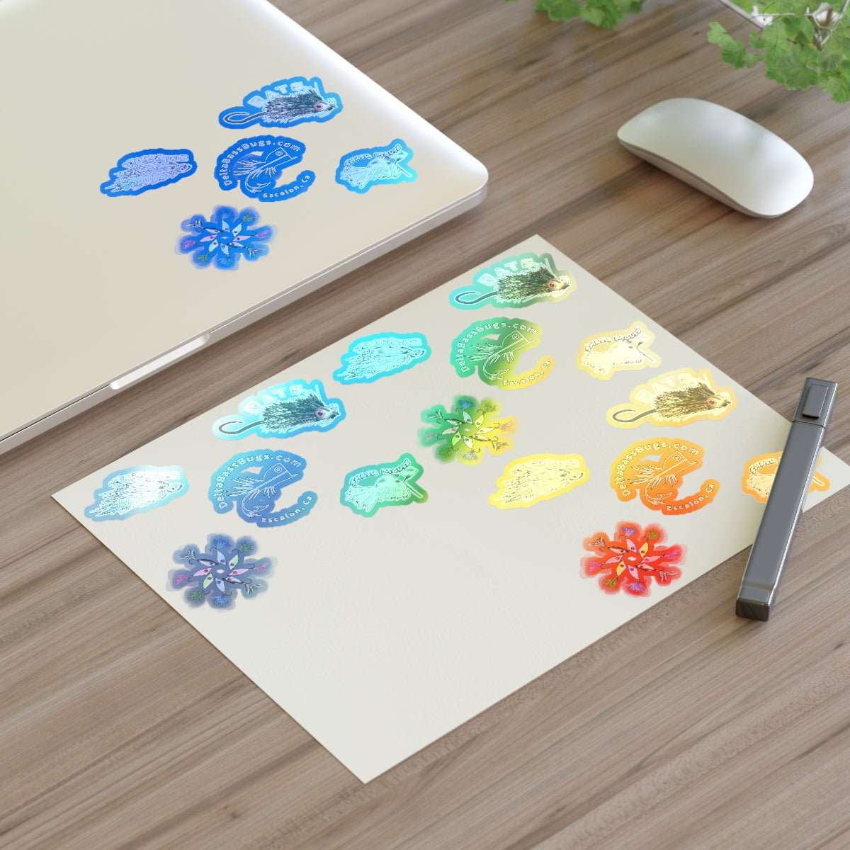 Delta Bass Bugs Hot Fly Sticker Sheets