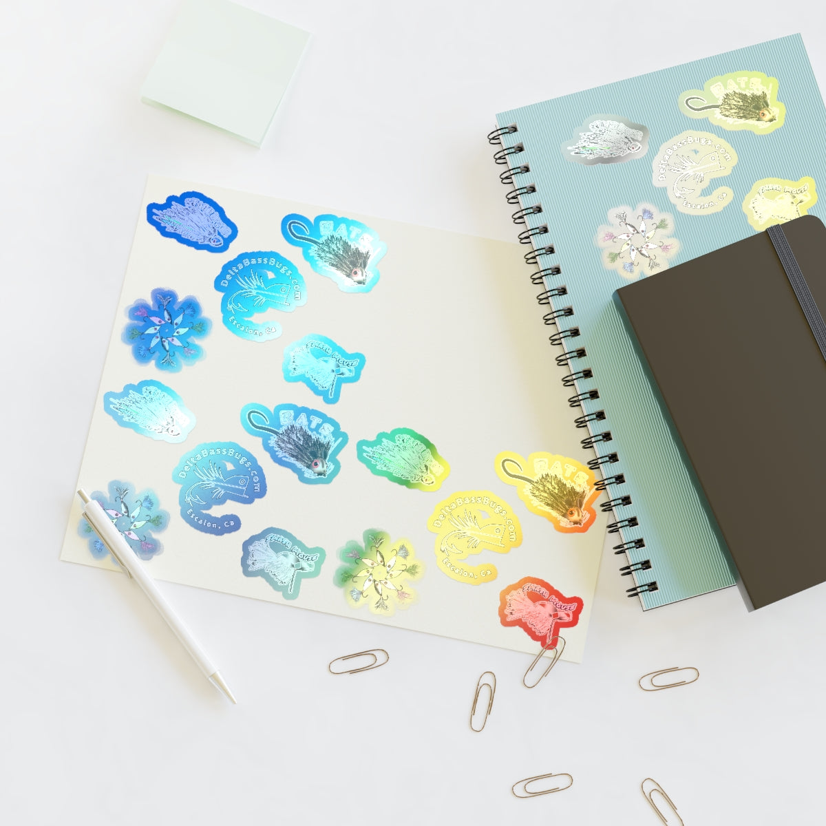 Delta Bass Bugs Hot Fly Sticker Sheets