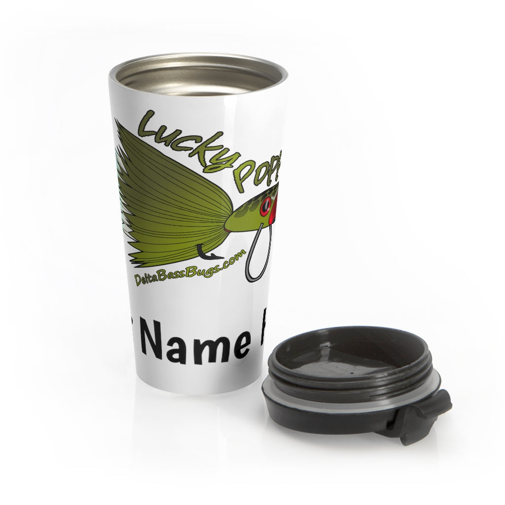 Personalized Lucky Popper Stainless Steel Travel Mug