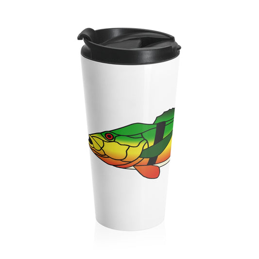 Peacock Bass Stainless Steel Travel Mug