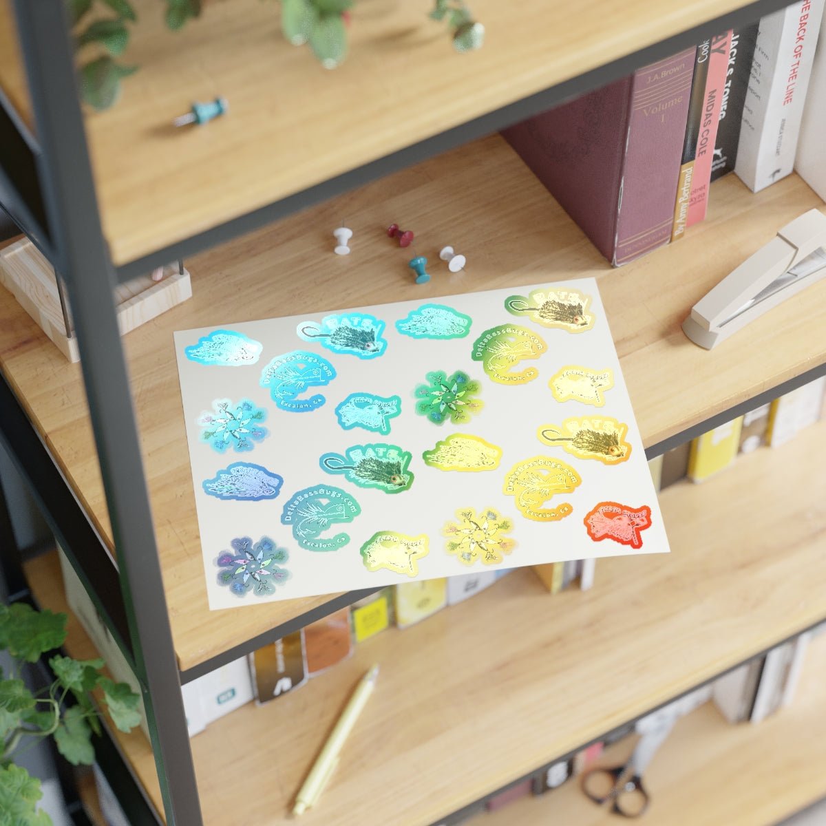 Delta Bass Bugs Hot Fly Sticker Sheets