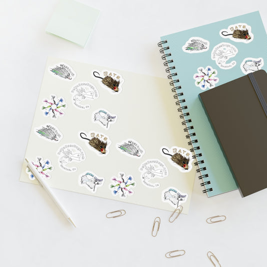 Delta Bass Bugs Hot Fly Sticker Sheets