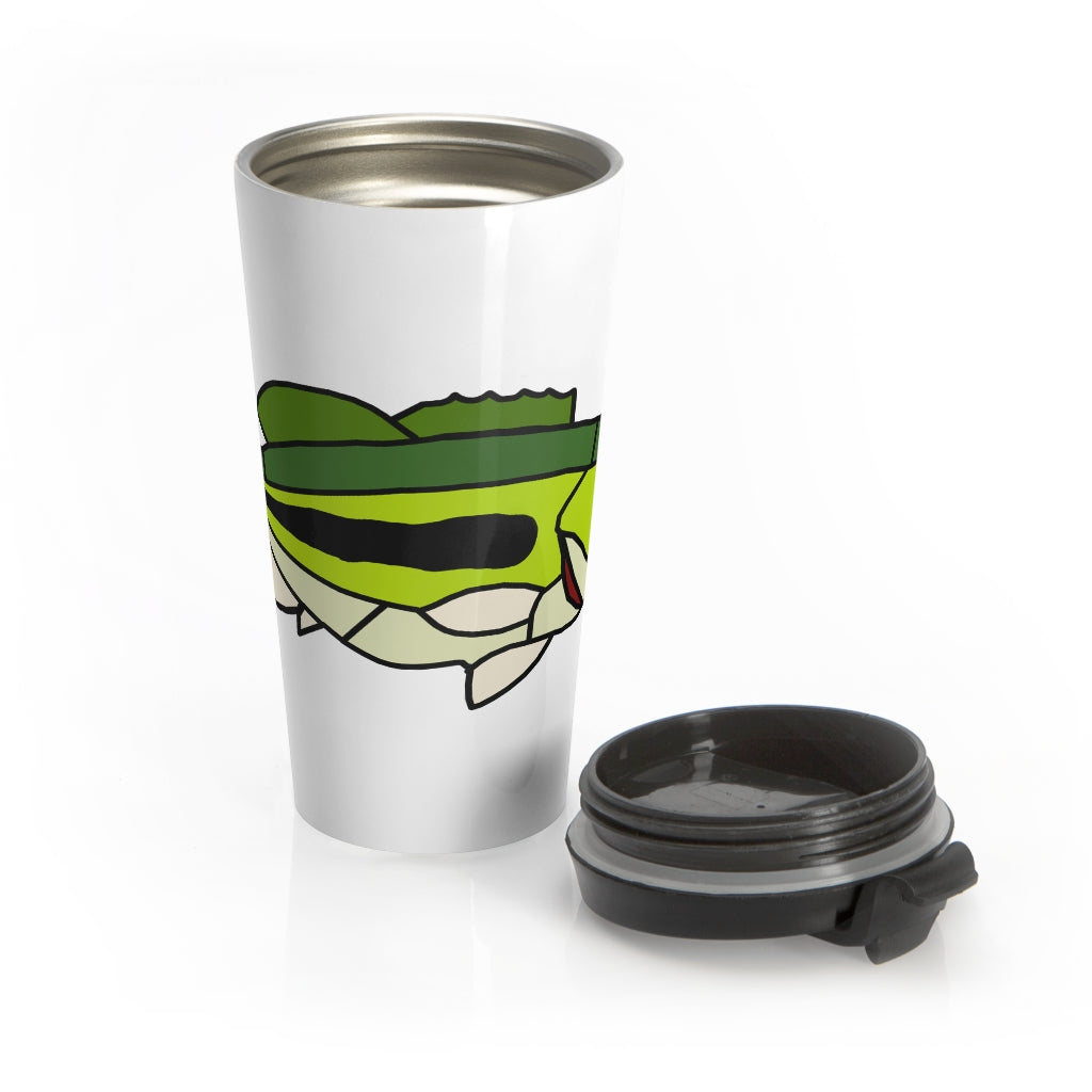 Largemouth Bass Stainless Steel Travel Mug