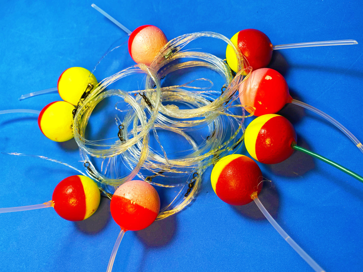 Float and fly leader system