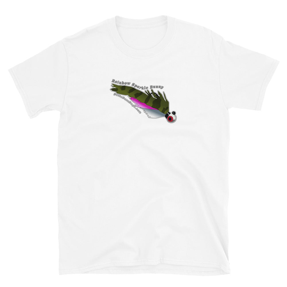 Rainbow Sparkle Bunny Short-Sleeve Unisex T-Shirt