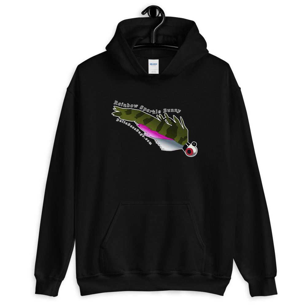 Rainbow Sparkle Bunny Unisex Hoodie
