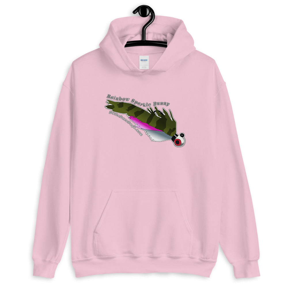 Rainbow Sparkle Bunny Unisex Hoodie