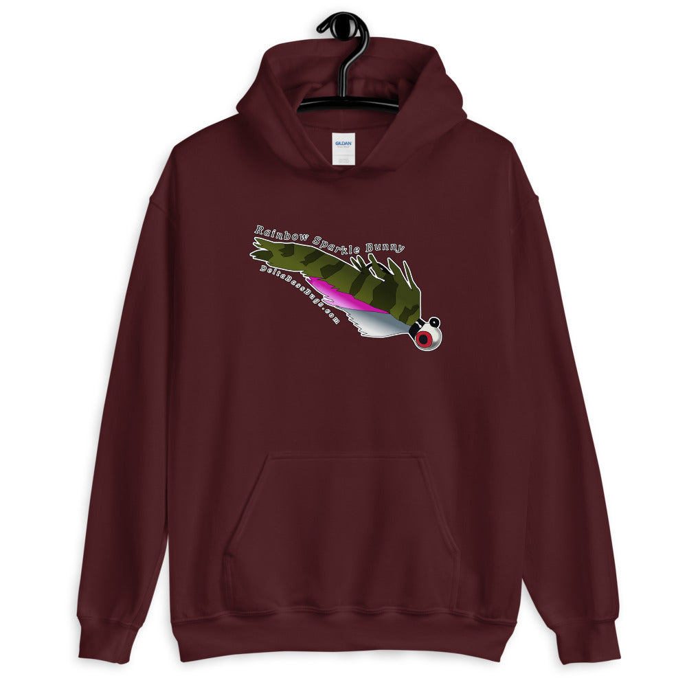 Rainbow Sparkle Bunny Unisex Hoodie