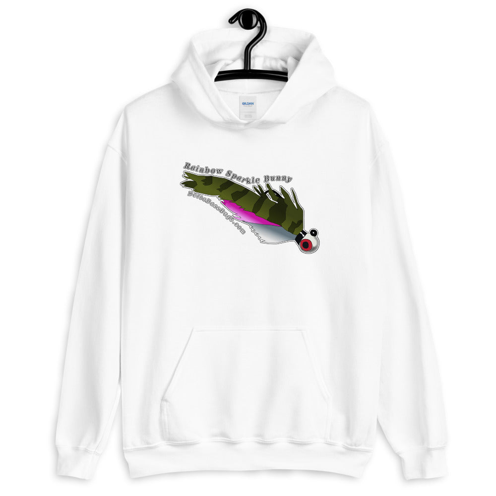 Rainbow Sparkle Bunny Unisex Hoodie