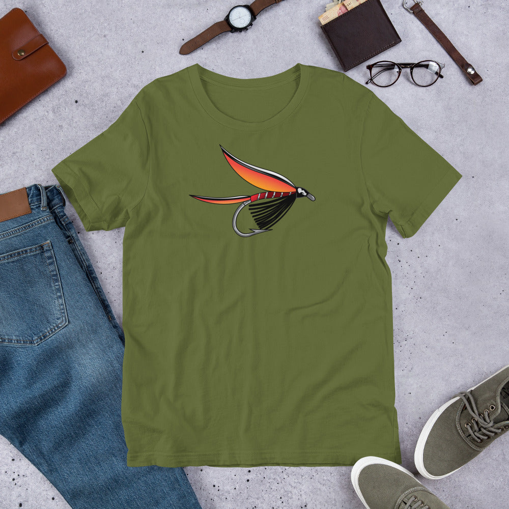 Trout Fin Short-Sleeve Unisex T-Shirt