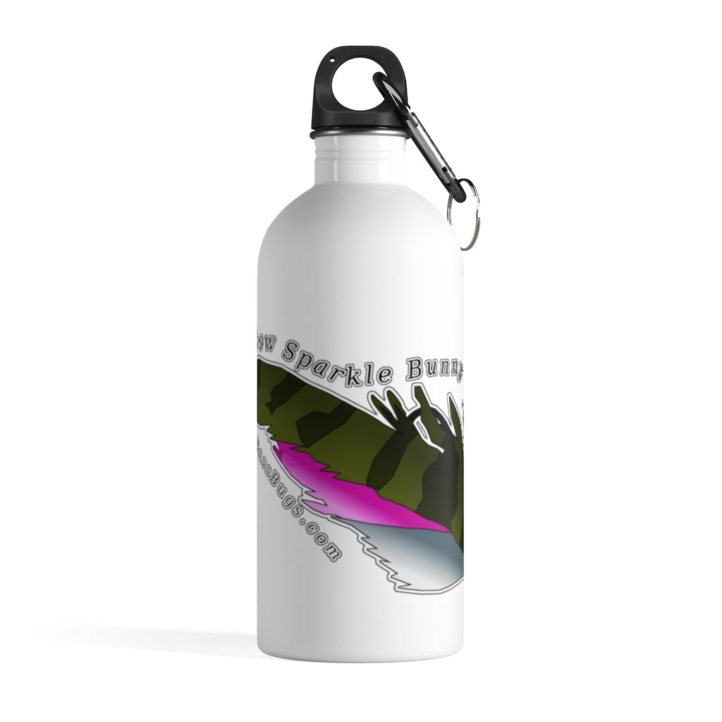 Rainbow Sparkle Bunny Stainless Steel Water Bottle