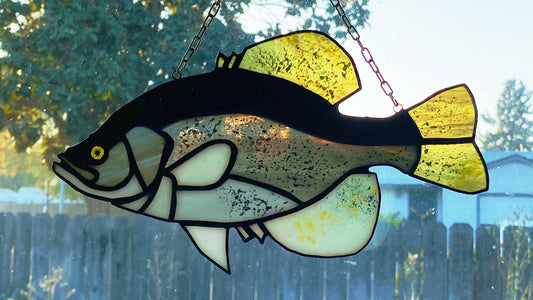 10in Crappie Stained Glass