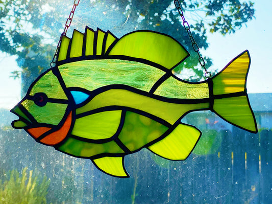 10in Bluegill Stained Glass
